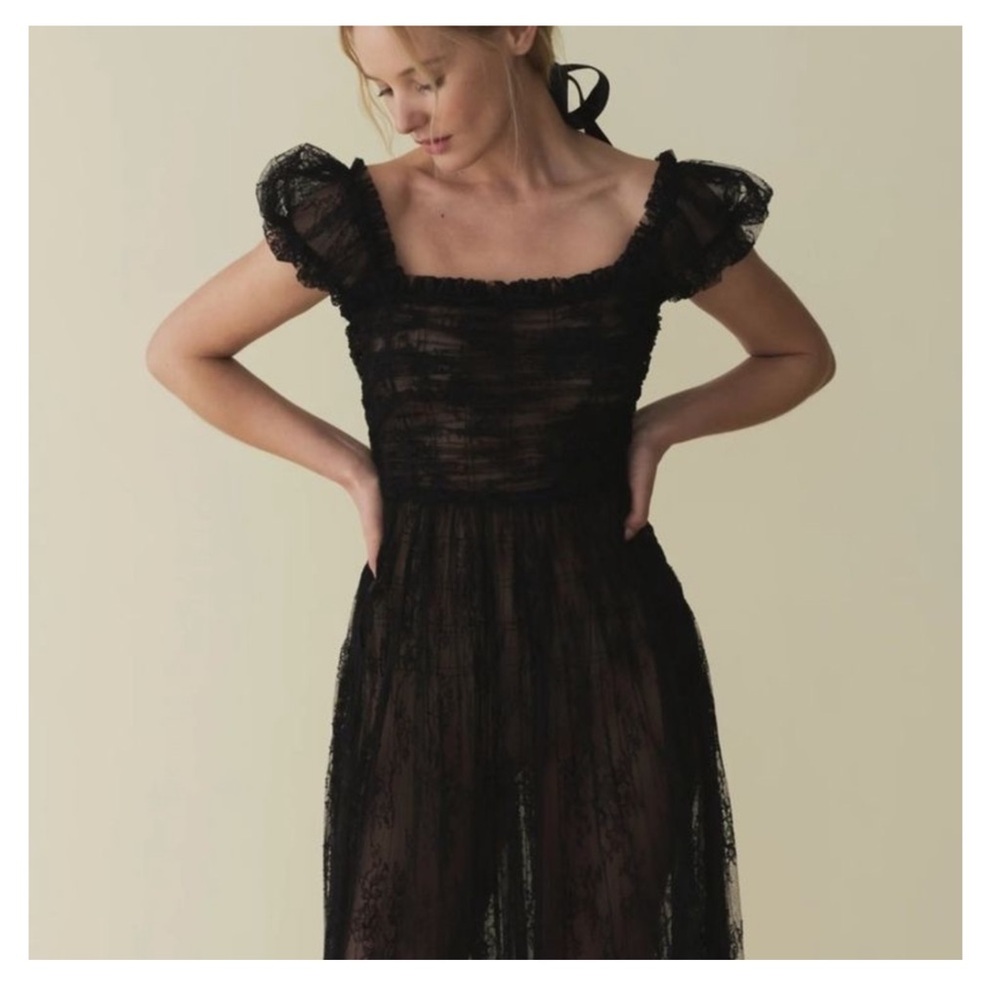 Doen Black Lace Pamelia Dress
